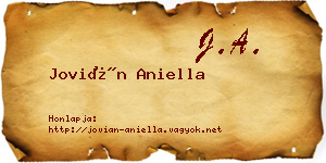 Jovián Aniella névjegykártya